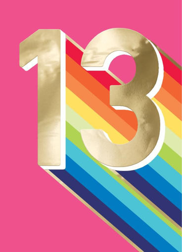 Picture of 13 TODAY BIRTHDAY CARD
